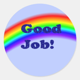 Bra Jobbregattecken, liten Runt Klistermärke