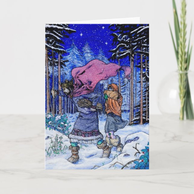 Bra julkort för kung Wenceslas Helgkort (Framsida)