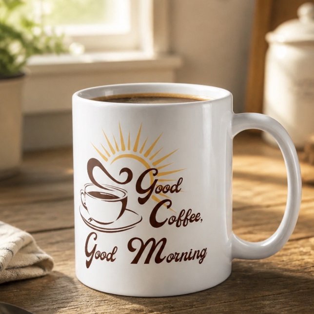 Bra kaffe God morgon kaffemugg (Skapare uppladdad)