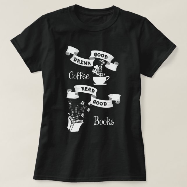 Bra kaffe och bibeln t shirt (Design framsida)