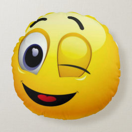Bra känsliga Emoji Rund Kudde