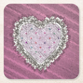 Bra Kärlek Charm Underlägg Papper Kvadrat