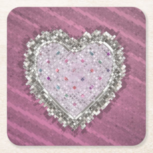 Bra Kärlek Charm Underlägg Papper Kvadrat