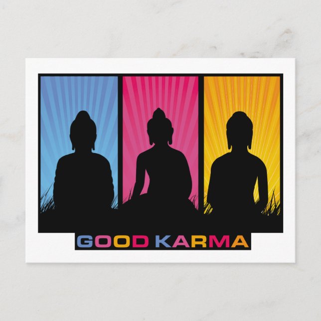 Bra Karma Buddhas Vykort (Framsida)