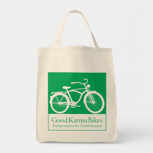 Bra Karma cyklar den organiska matkassen Tygkasse (Framsidan)