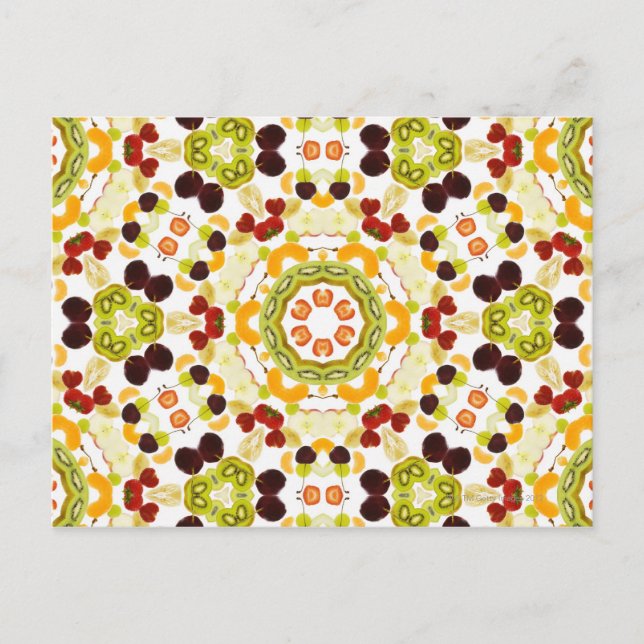 Bra karma och välbefinnande från hälsosam kost 2 vykort (Framsida)