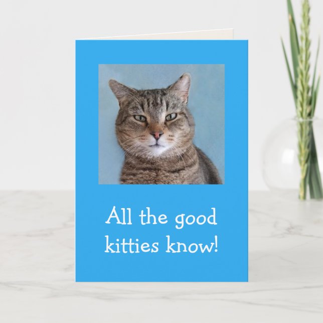 Bra Kattunge Meowyful Birthday Kort (Framsida)