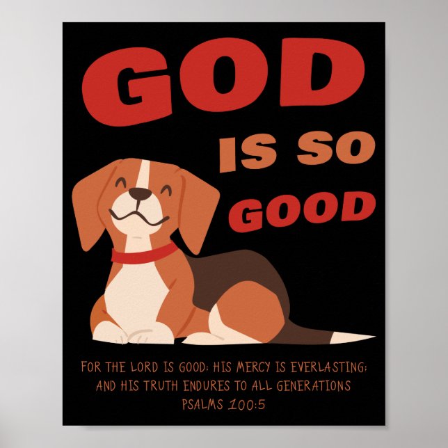 BRA Kids & Womens Puppy Christian Faith Poster (Framsidan)