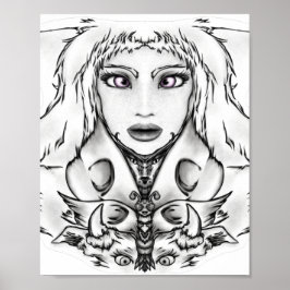 Bra konst teckning Animalia med djur Poster