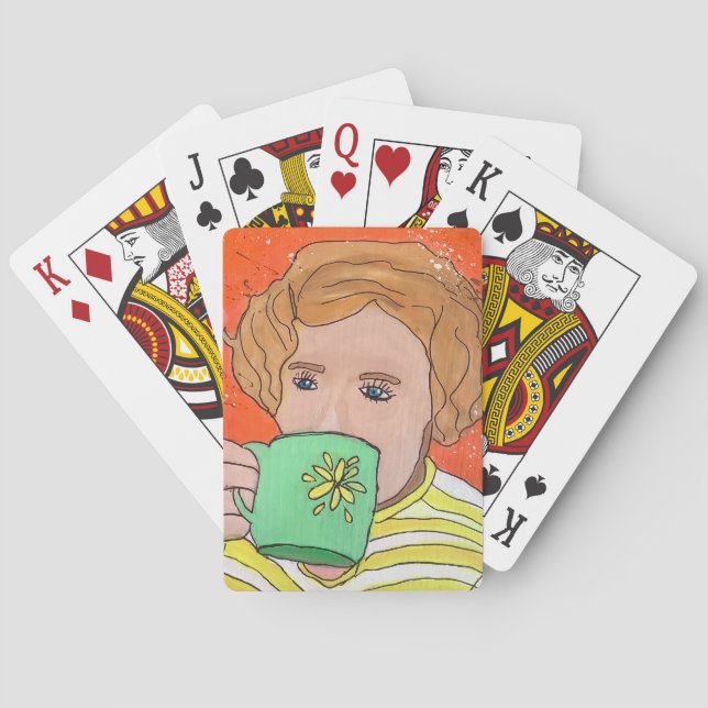 Bra kopp kaffe casinokort (Baksidan)