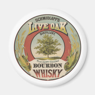 Bra koppar Destilled Bourbon Whisky. Magnet