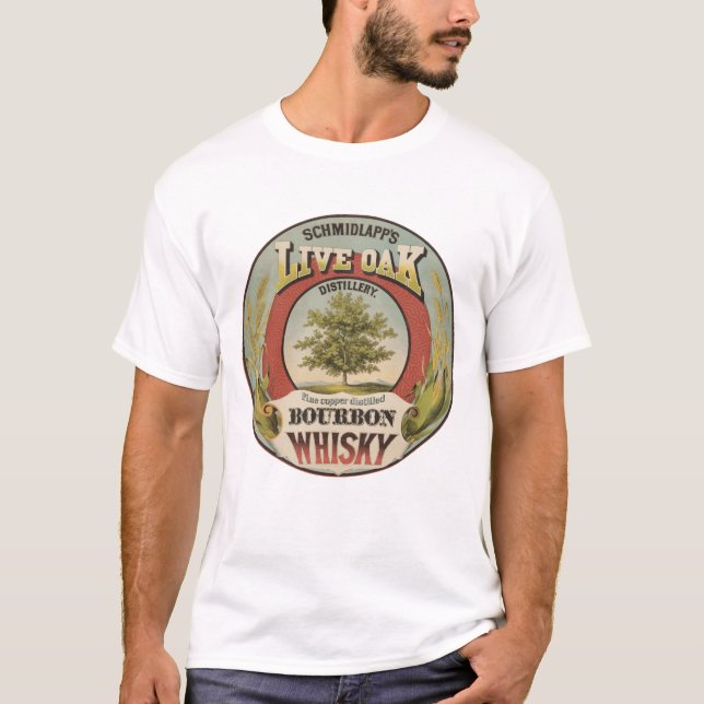 Bra koppar Destilled Bourbon Whisky. T Shirt (Framsida)