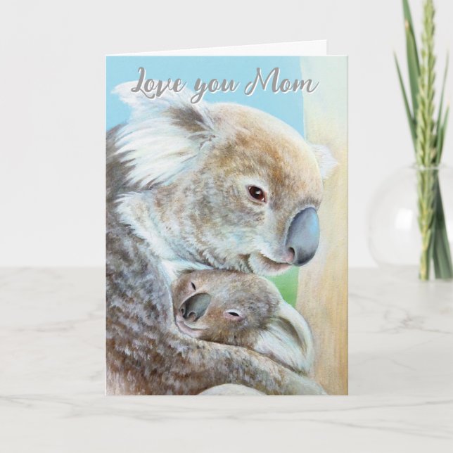 bra-kort i Koala-cuddle Kort (Framsida)