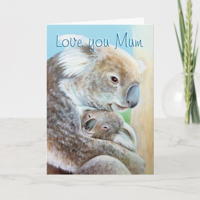 bra-kort i Koala-cuddle Kort (Framsida)