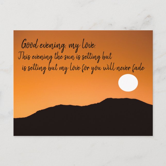 bra kväll helg vykort (Framsida)