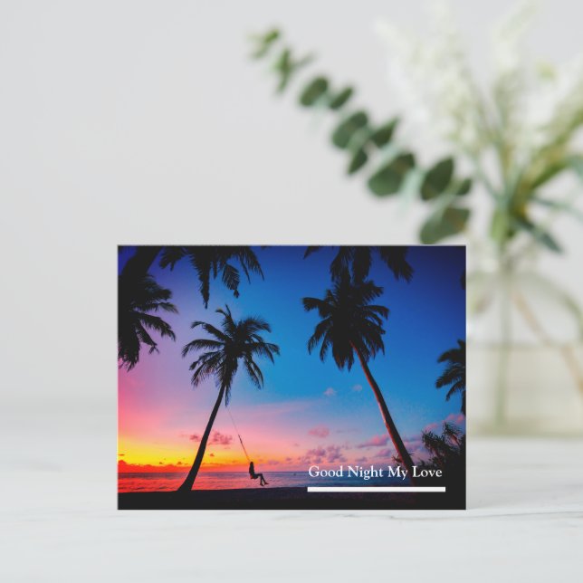 Bra kväll min kärlek vykort (Stående Fram)