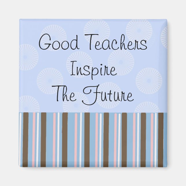 Bra lärare inspirerar magnet (Framsidan)