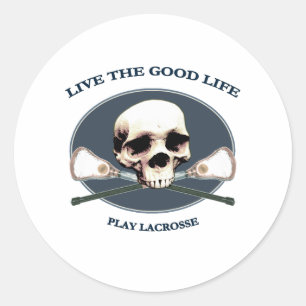 Bra Life Lacrosse Runt Klistermärke