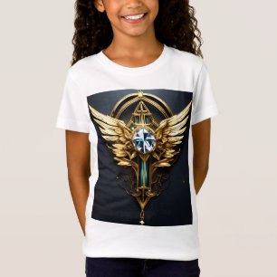 Bra Line Future-Stil Vinge Tattoo T-Shirt Design