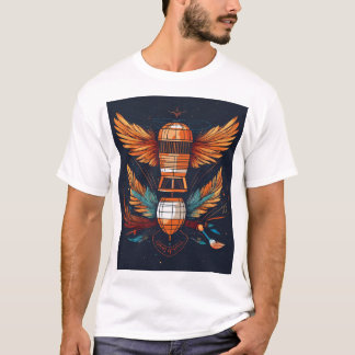 Bra Line Futurist Tattoo Art T-Shirt