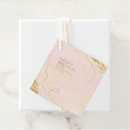 Bra Linjer Guld Abstrakt Bröllop V1  ID867 Gåvor Etiketter