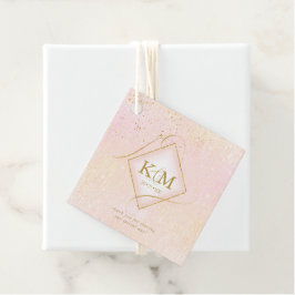 Bra Linjer Guld Abstrakt Bröllop V2  ID867 Gåvor Etiketter