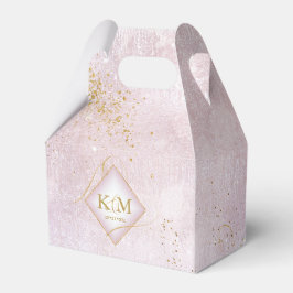 Bra Linjer Guld Abstrakt Bröllop V3 Mauve ID867 Presentaskar