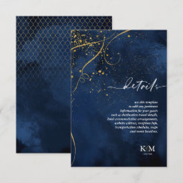 Bra Linjer Guld Abstrakt Information om marin ID86 Tilläggskort