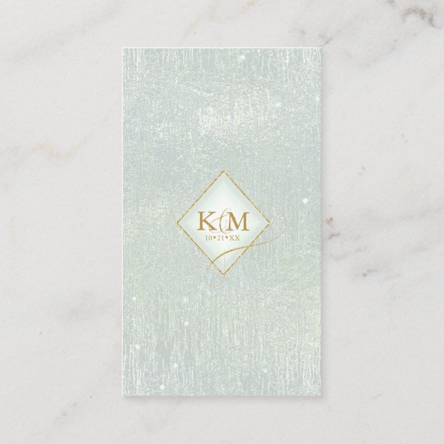 Bra Linjer Guld Abstrakt Wishing Wishing Sage ID86 Tilläggskort (Baksida)