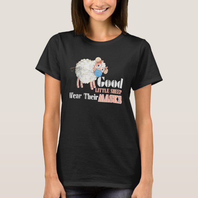 Bra Little Sheep Bära deras maskfågel som föds upp T Shirt (Framsida)