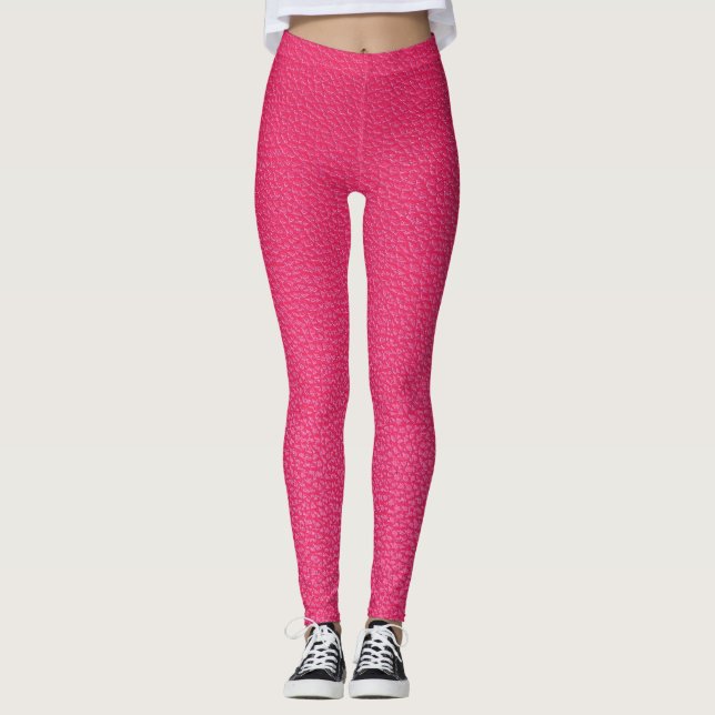 Bra Luxury Rosa Trasa Struktur. Leggings (Framsida)