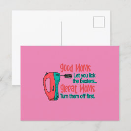 Bra mammor låter dig slicka visparna fantastiska m vykort