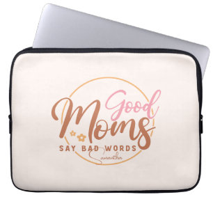 Bra Mammor Säg dålig Ord Laptop Fodral