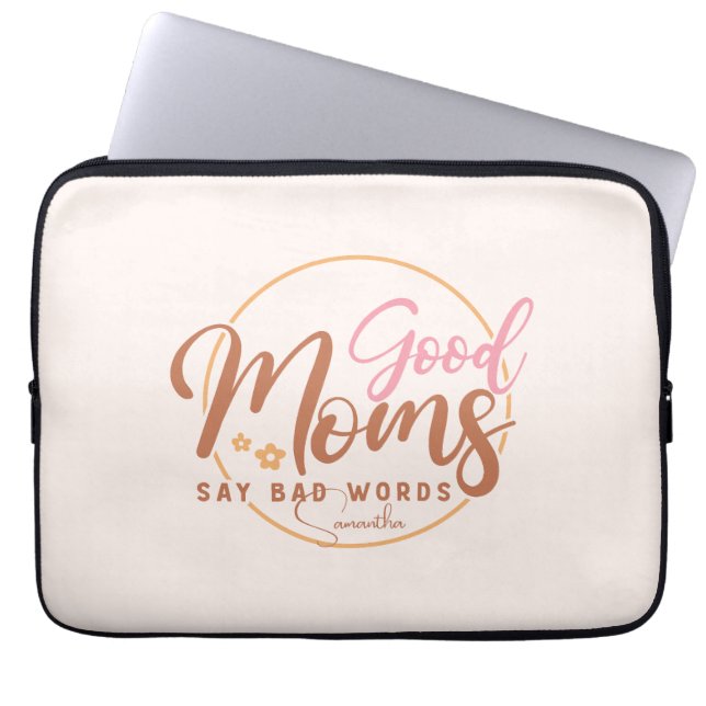 Bra Mammor Säg dålig Ord Laptop Fodral (Framsidan)