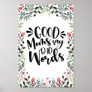 Bra Mammor Säg dålig Ord Poster