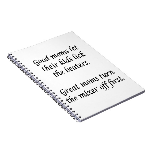 Bra Mammor Underbar Mammor Anteckningsbok Med Spiral (Högra Sidan)