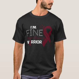 Bra Många Myeloma Warrior Awareness Feathe T Shirt
