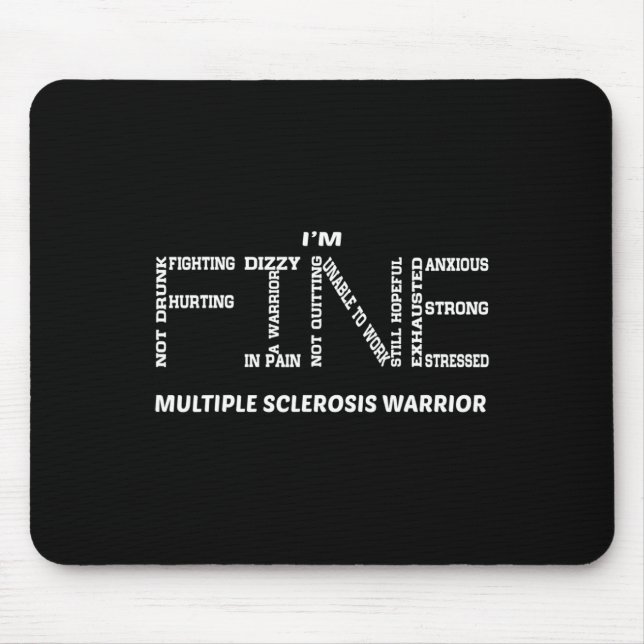 Bra Många Sclerosis Warrior Musmatta (Framsidan)