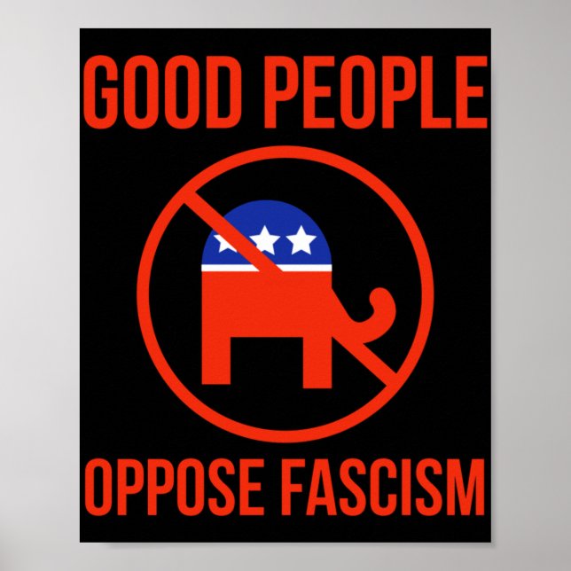 Bra människor motsätter sig fascism 1 poster (Framsidan)