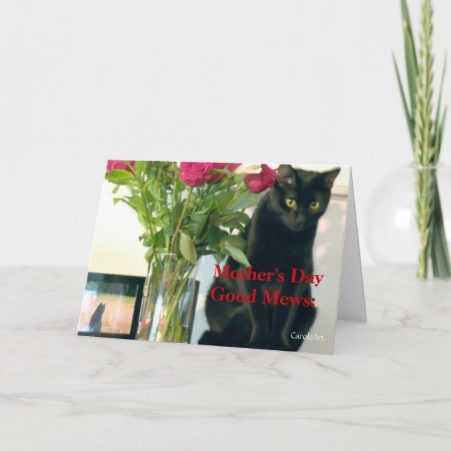 "Bra Mews/Bad Mews Mors dag"-kort Kort (Framsida)
