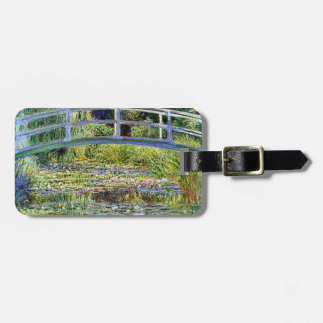 Bra Monet Japansk Bridge & Vatten-Lily Pond Bagagebricka (Horisontell Framsida)