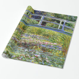 Bra Monet Japansk Bridge & Vatten-Lily Pond Presentpapper
