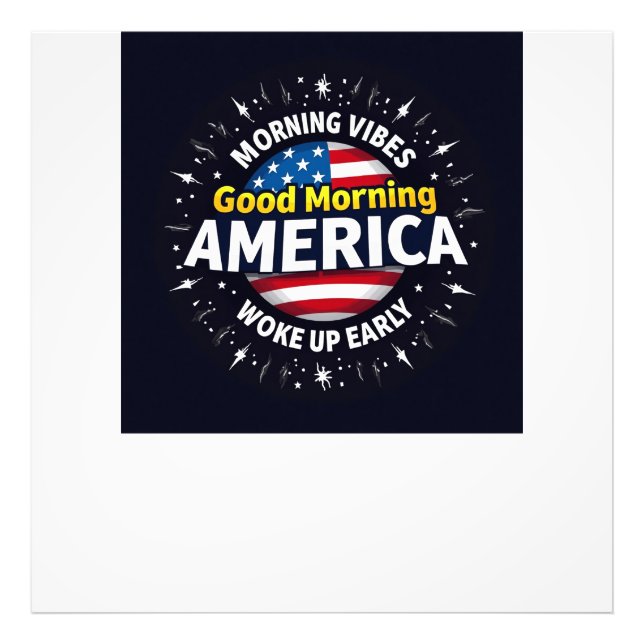 Bra Morgon America - A Burst of Morning Energy Fototryck (Framsidan)