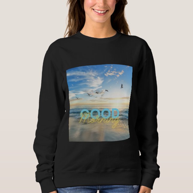 Bra Morgon Blå himmel T Shirt (Framsida)
