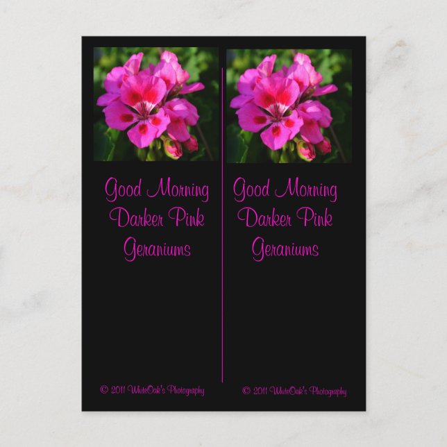 Bra Morgon Bokmärken vykort (Framsida)