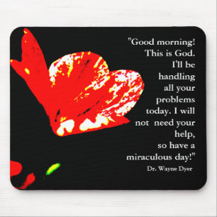 "Bra morgon! Denna är guden" Mousepad Musmatta
