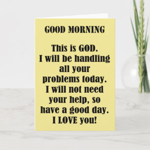 Bra Morgon från GOD (personlig anpassning) Kort