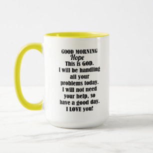 Bra morgon från GOD till Hope Mugg