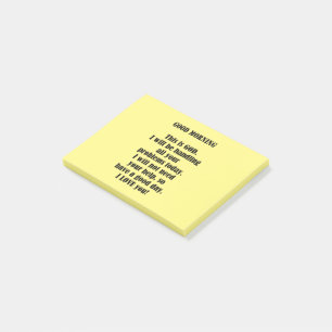 Bra Morgon från Gud (personlig anpassning) Post-it Block