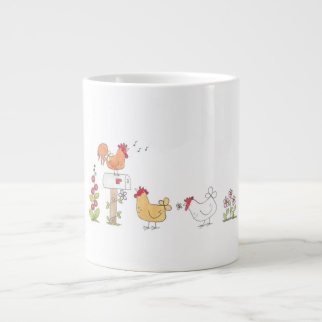 Bra morgon från låset jumbo mugg (Framsidan)